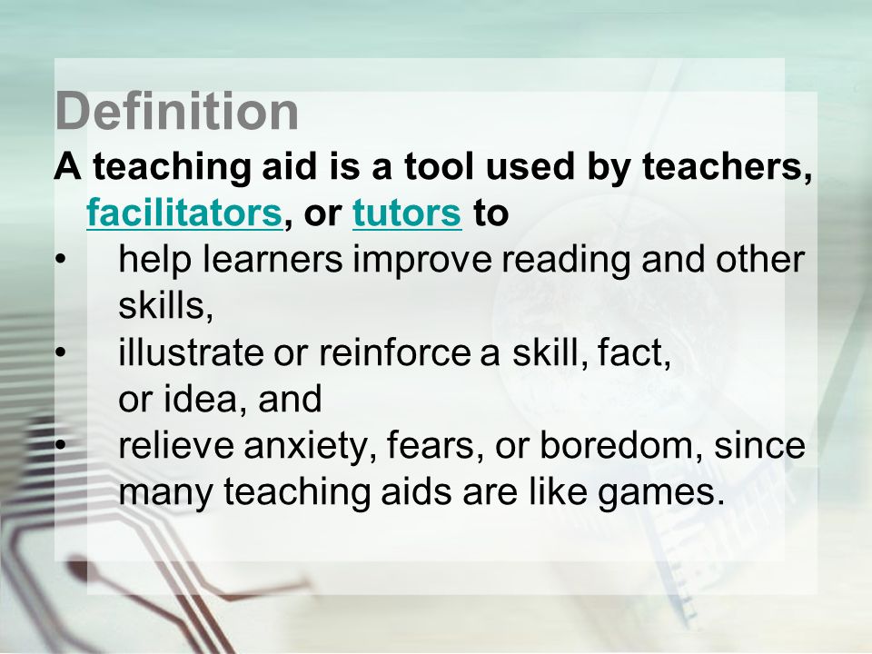 Effective Use of Teaching Aids - ppt video online download