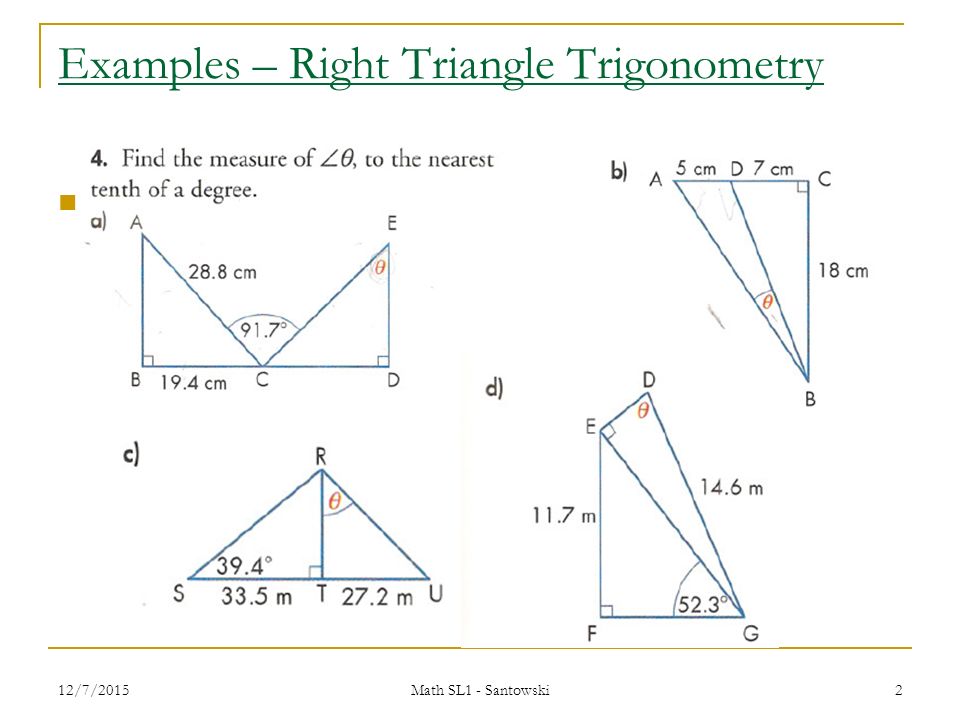 Right Triangle Trigonometry Worksheets Soh Cah Toa