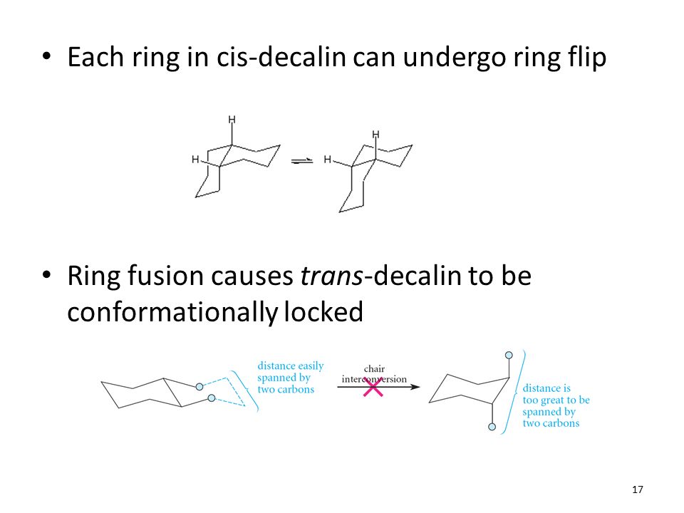 Each ring in cis-decalin can undergo ring flip