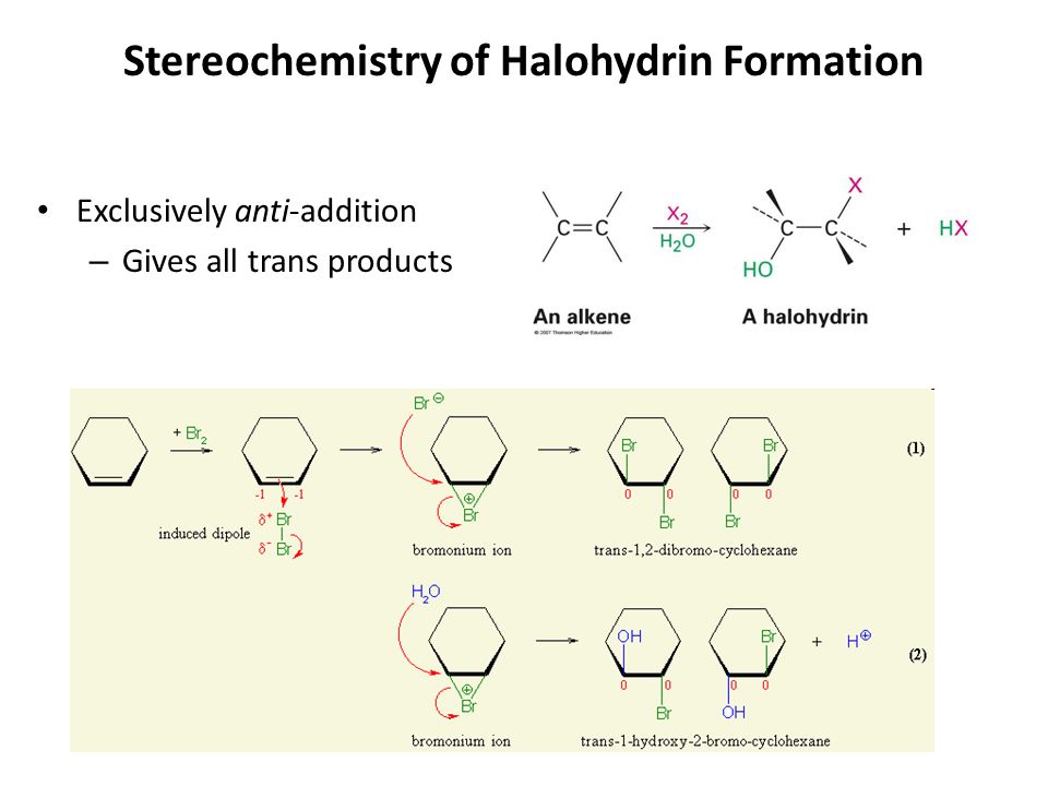 Stereochemistry of Halohydrin Formation