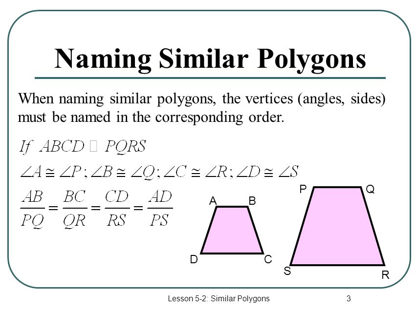 Naming Similar Polygons