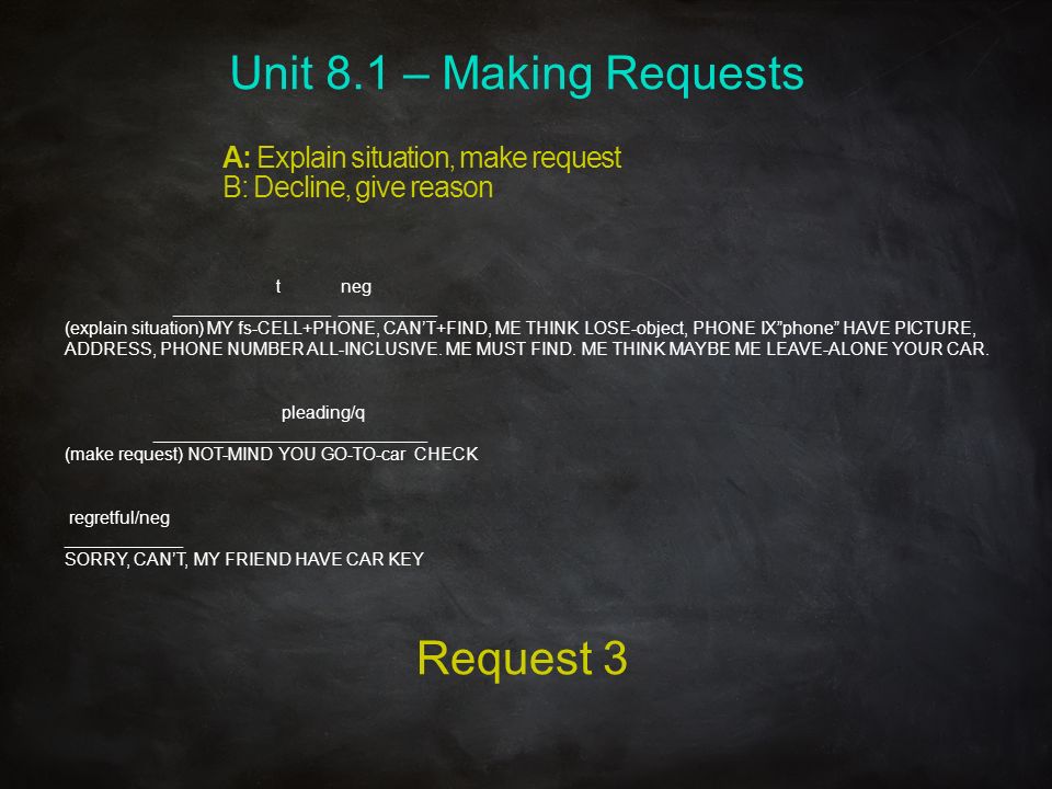 Unit 8.1 – Making Requests Request 3