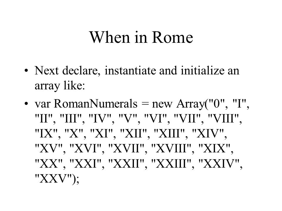 Roman Numeral Multiplication Quiz Ppt Video Online Download