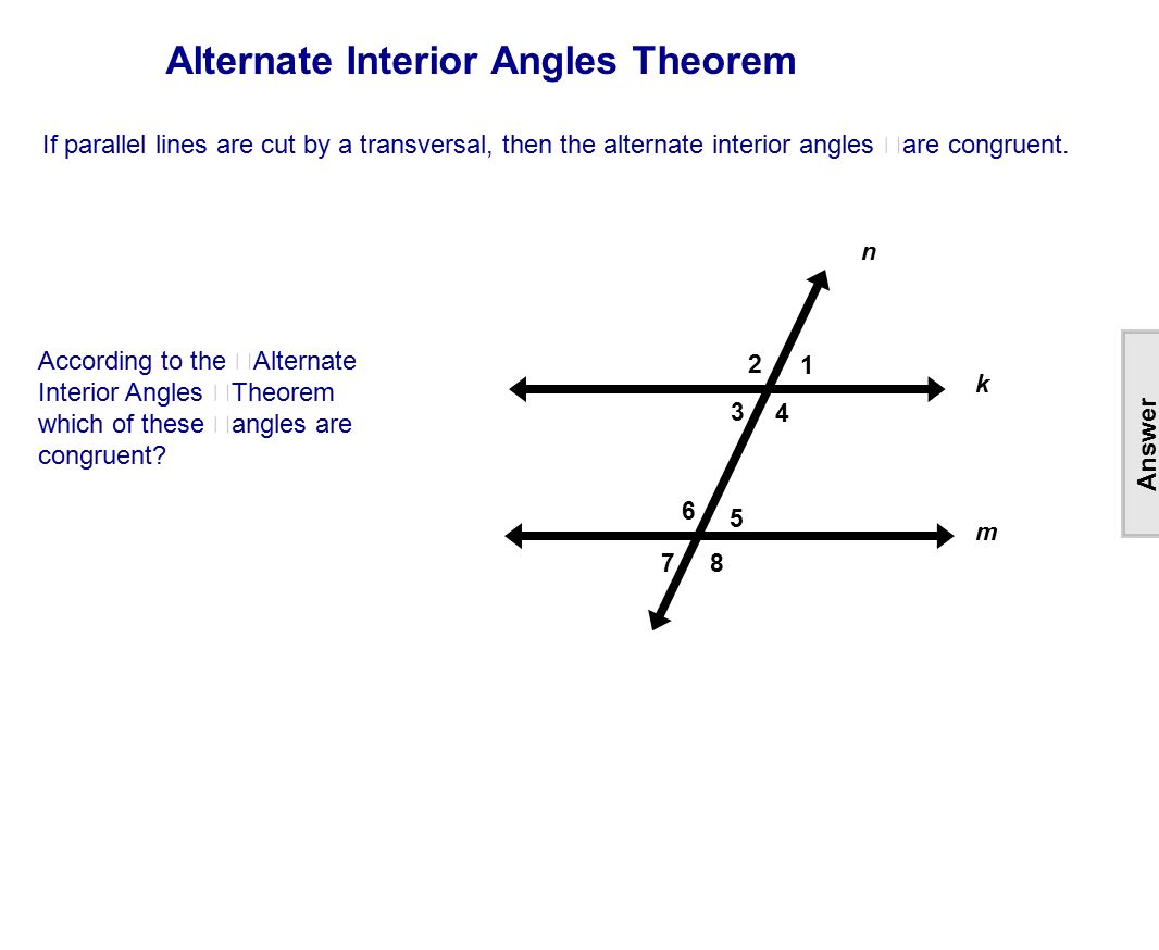 Table Of Contents Lines Intersecting Parallel Skew Ppt
