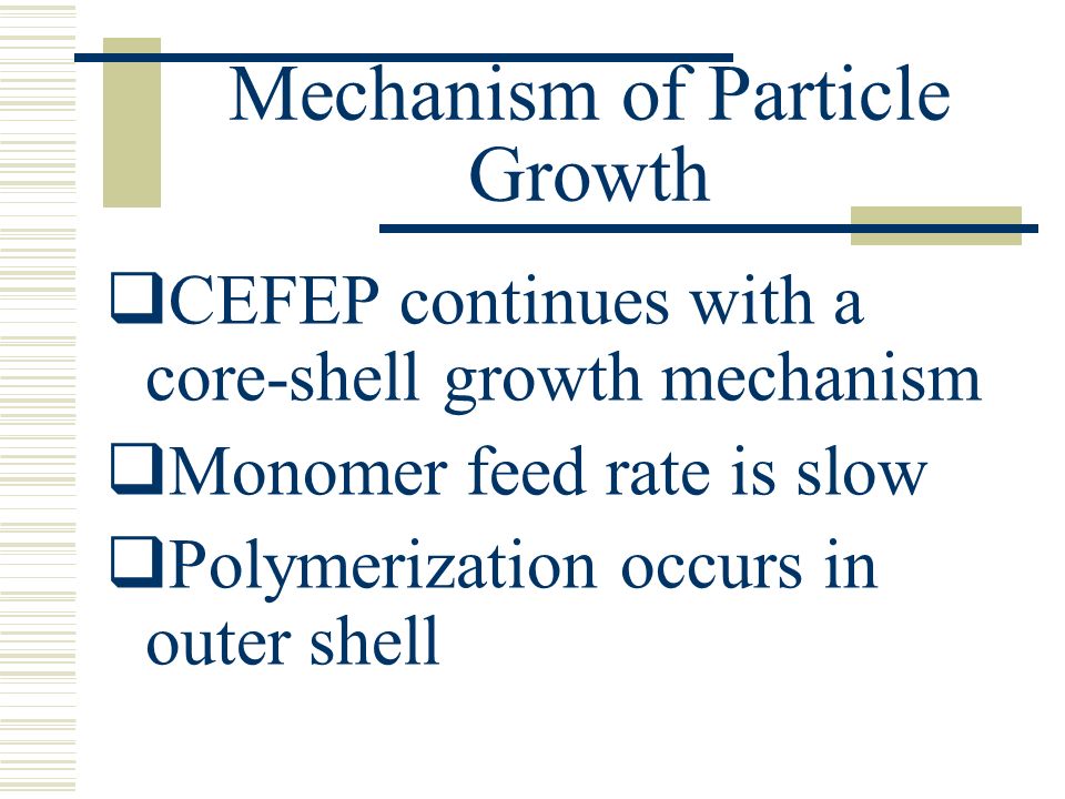 Mechanism of Particle Growth