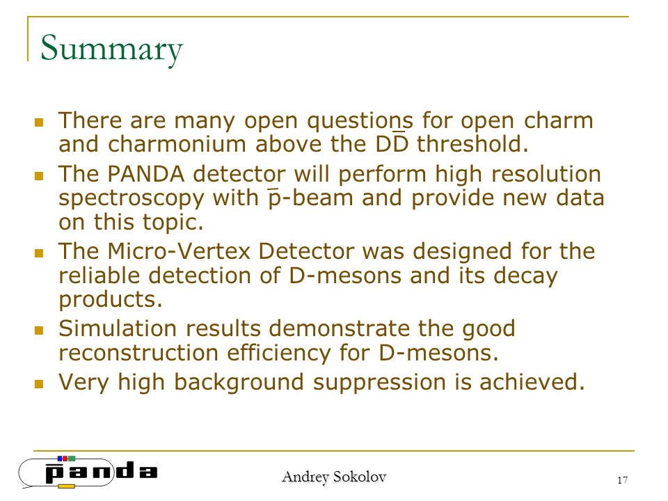 Summary There are many open questions for open charm and charmonium above the DD threshold.