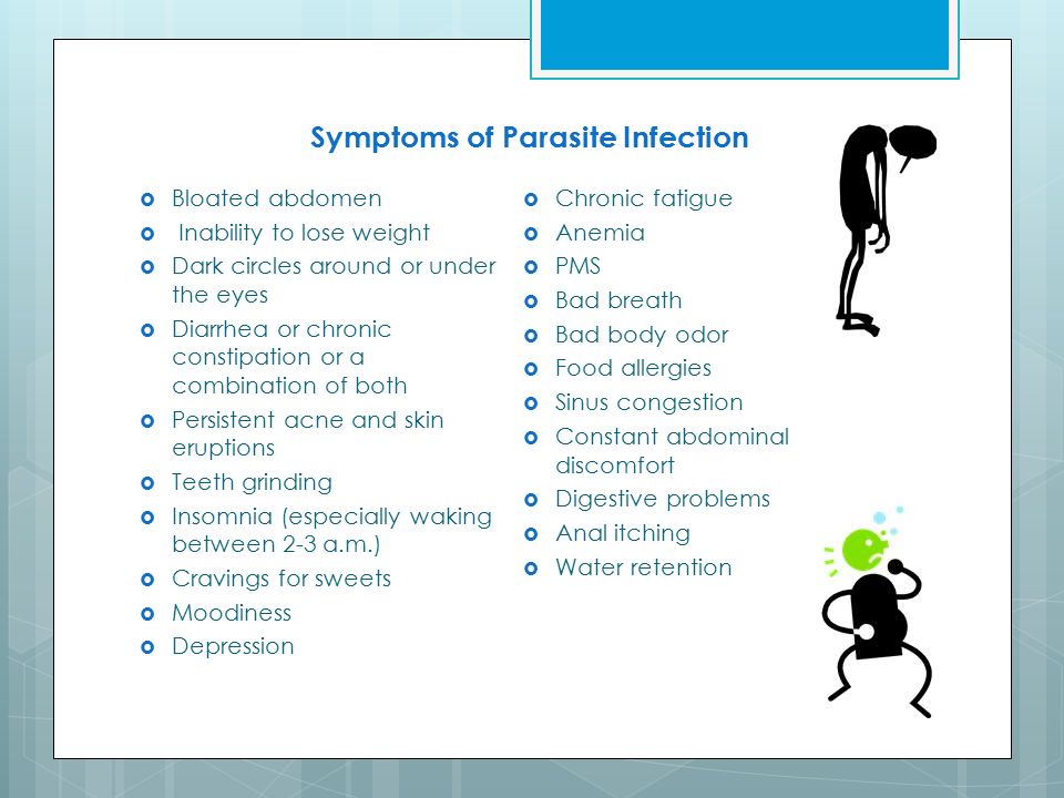 Symptoms of Parasite Infection.