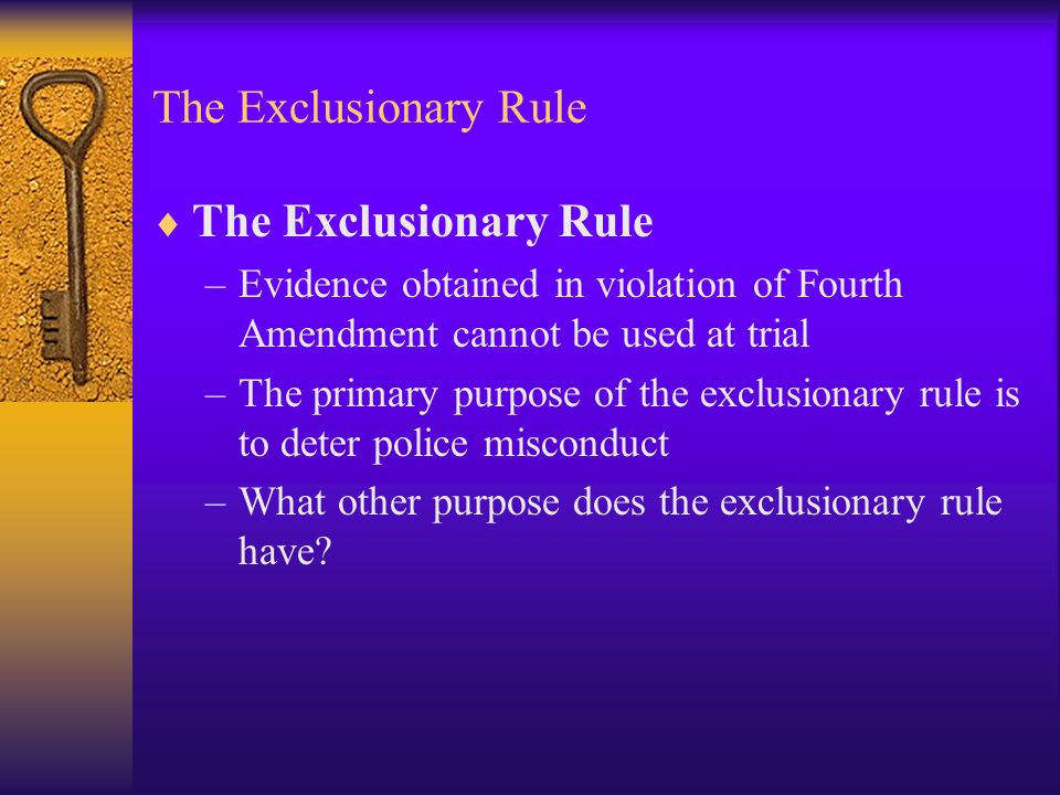Is the exclusionary rule still relevant new jersey state 54 off