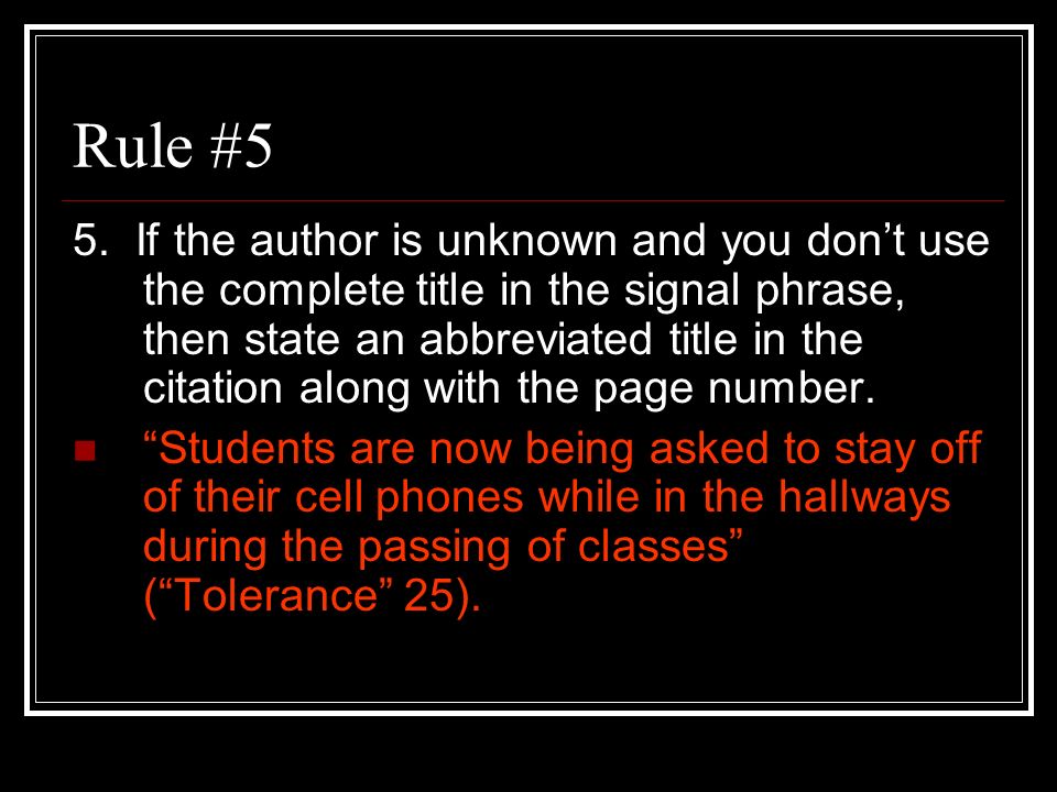 Citing Your Work Using Mla Ppt Download