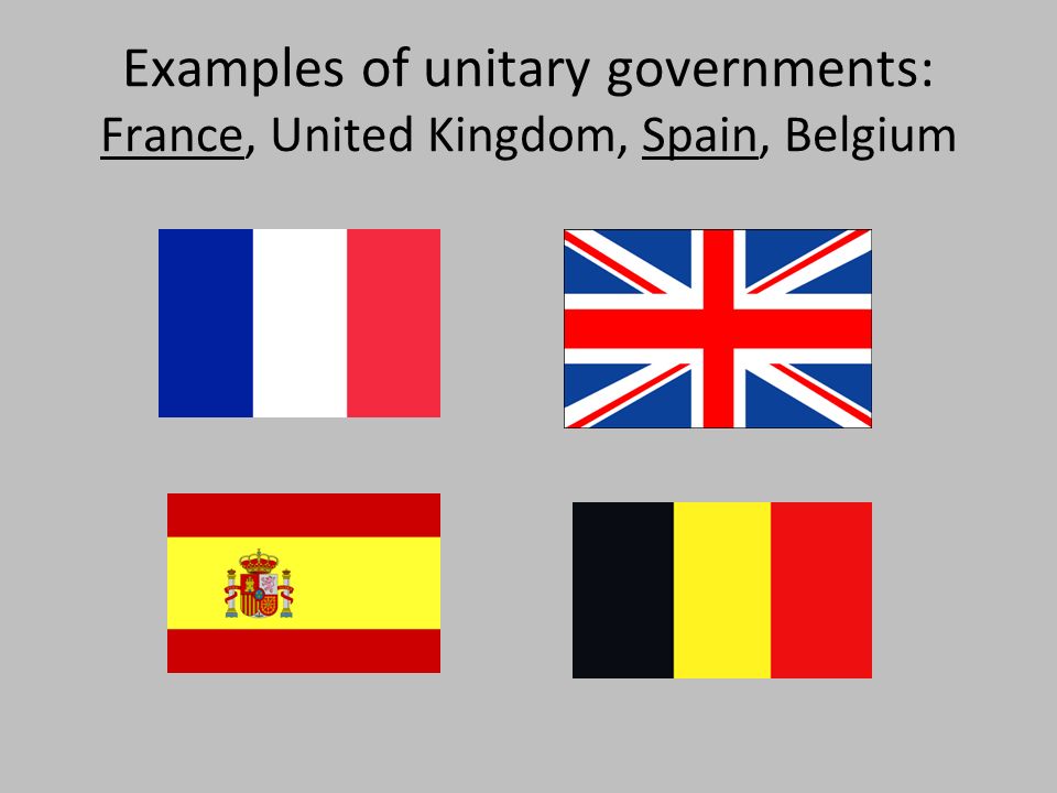 france unitary government