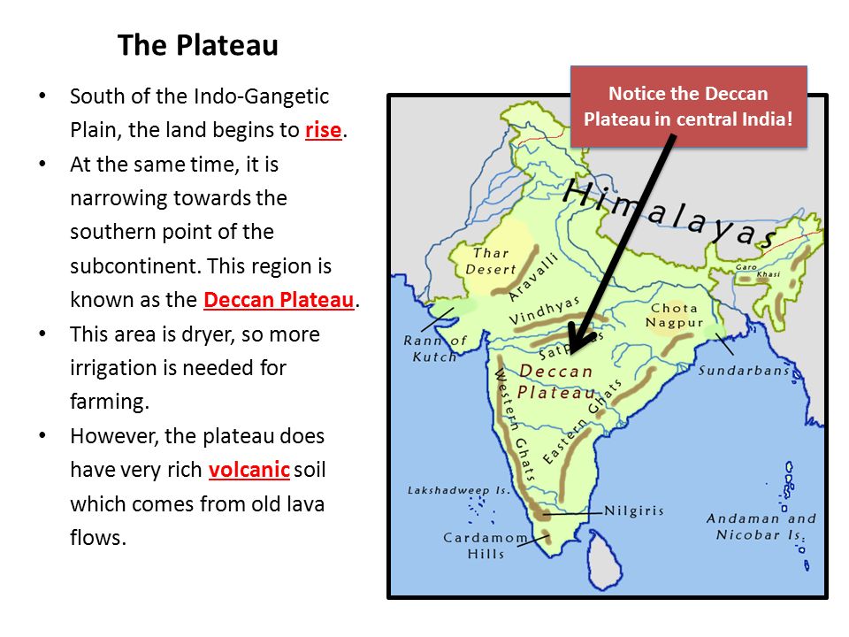 the southern plateau of india