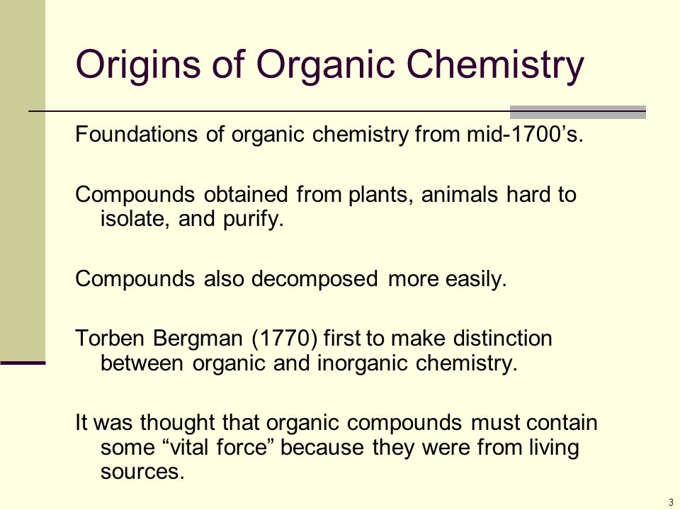Origins of Organic Chemistry