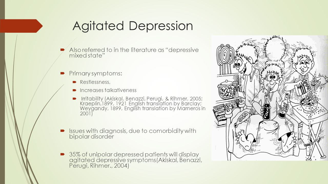 Mixed state. Agitated. Major depressive Disorder. Talkativeness. Agitated emption.