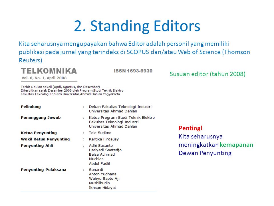 Editor Principle Contact Of Three Scopus Indexed Journals Ppt Download