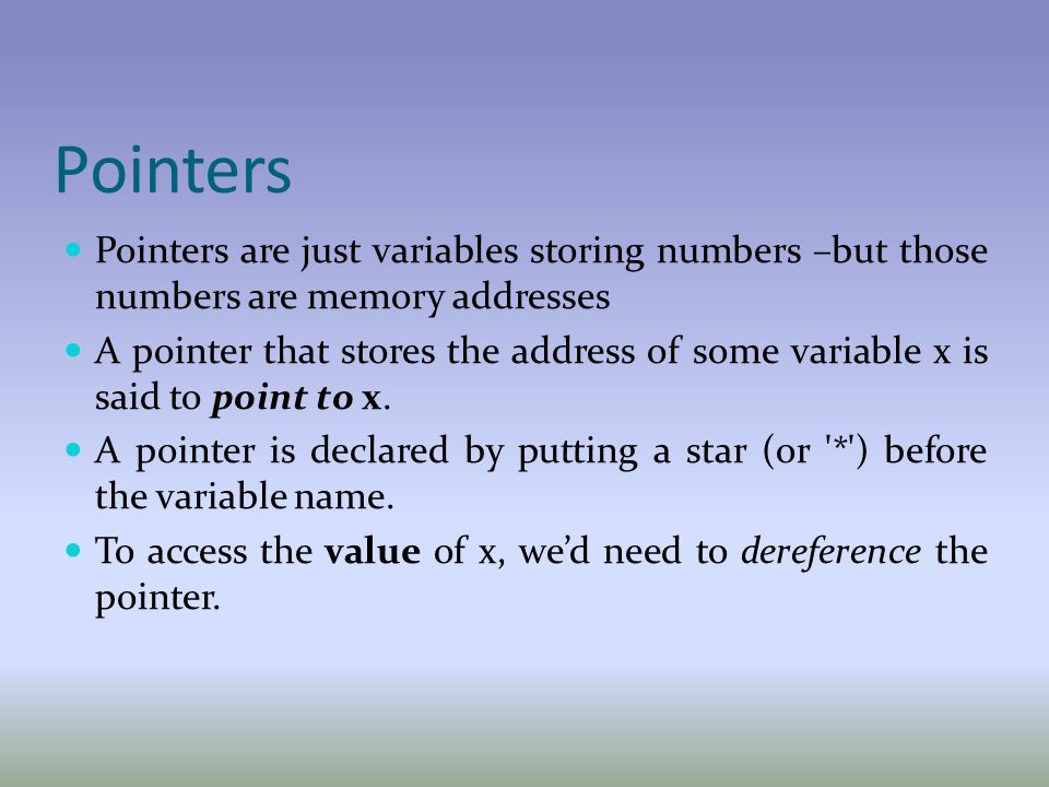 POINTERS. - ppt download