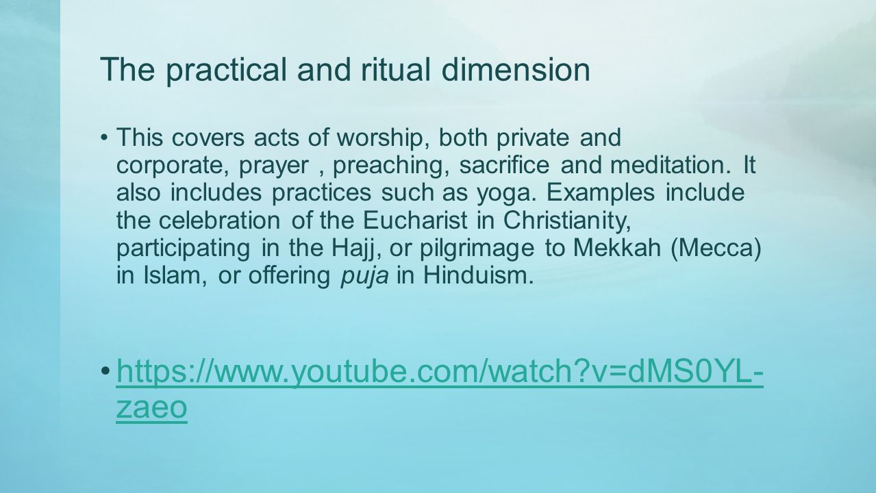 the 7 dimensions of religion
