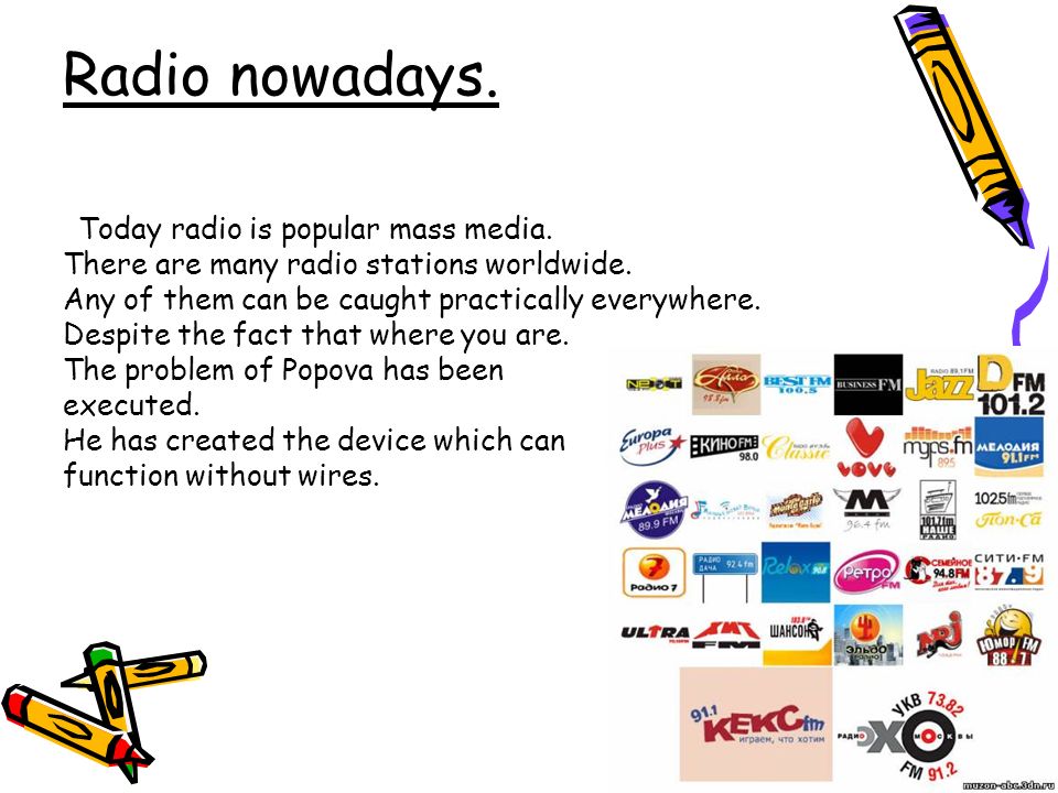 Радиостанции на английском языке. Радио для презентации. Radio nowadays. Радио на уроке английского. Радио на английском.