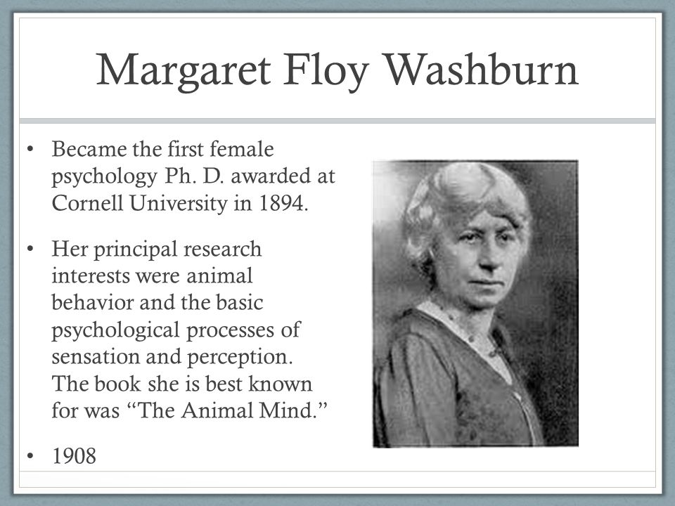 margaret floy washburn