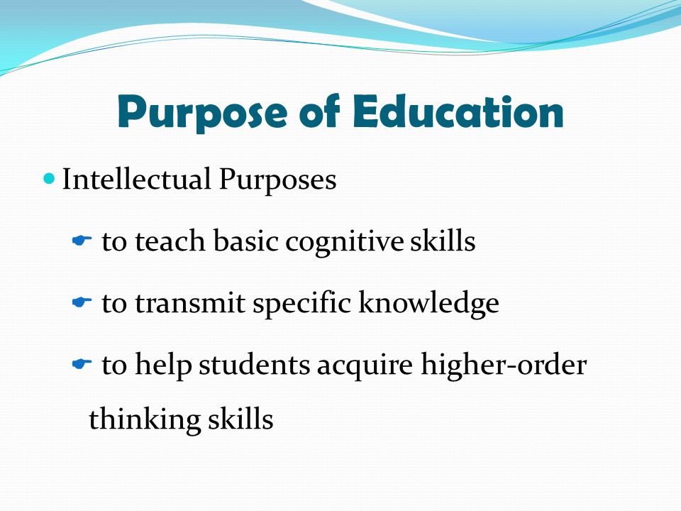 purpose of education