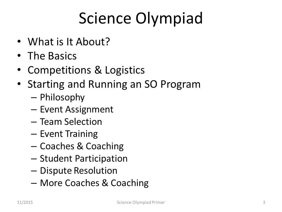 Science Olympiad Event Rotation Chart