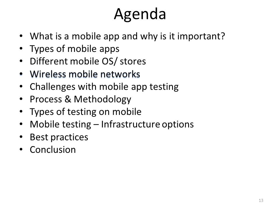 Agenda What is a mobile app and why is it important