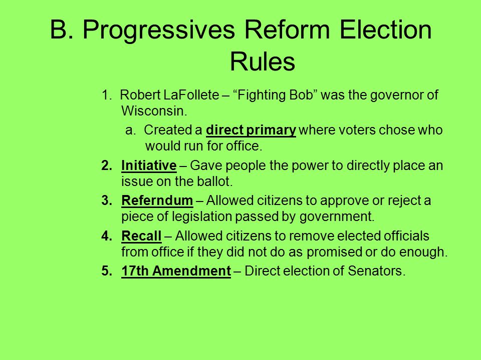 Chapter 8: The Progressive Era - Ppt Download