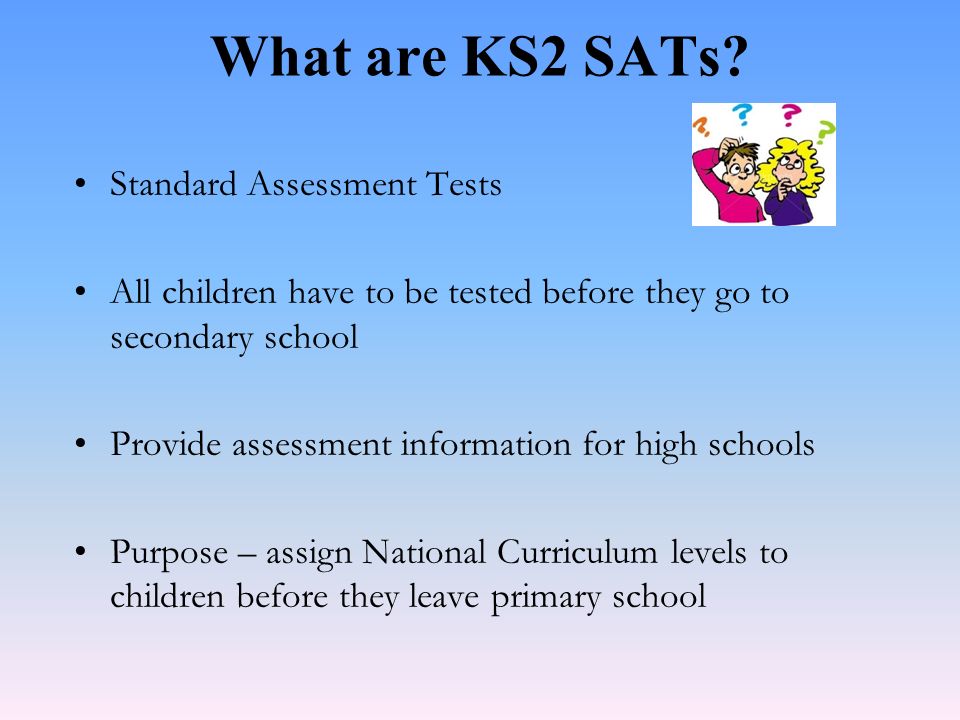 What are KS2 SATs Standard Assessment Tests