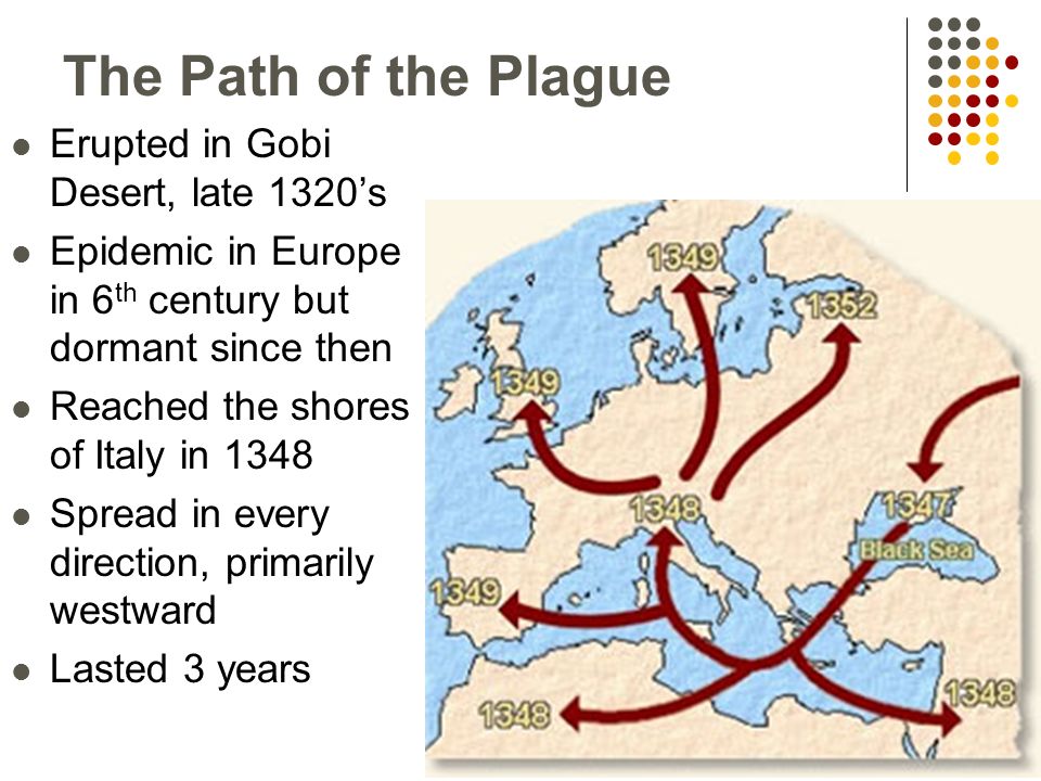 The Path of the Plague Erupted in Gobi Desert, late 1320’s