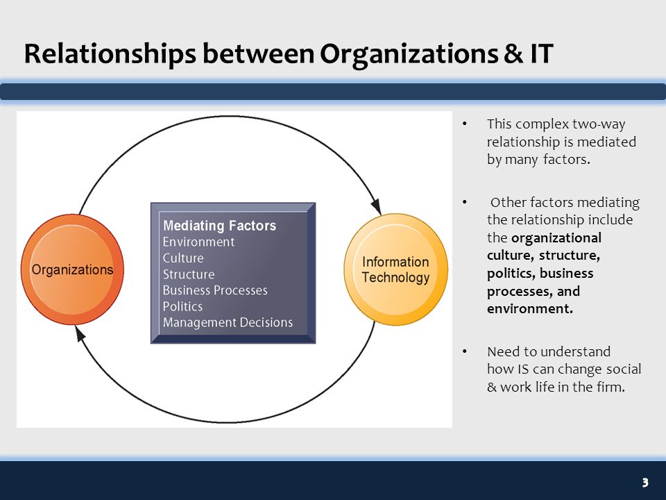 Relationships between Organizations & IT
