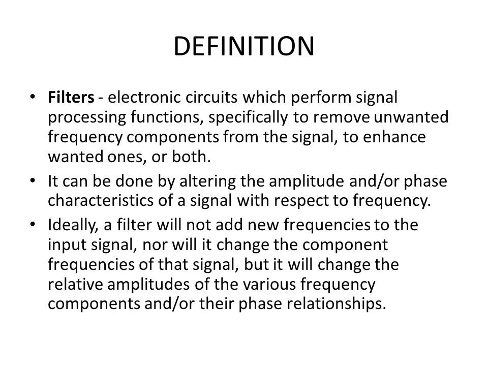 FILTERS. - ppt video online download