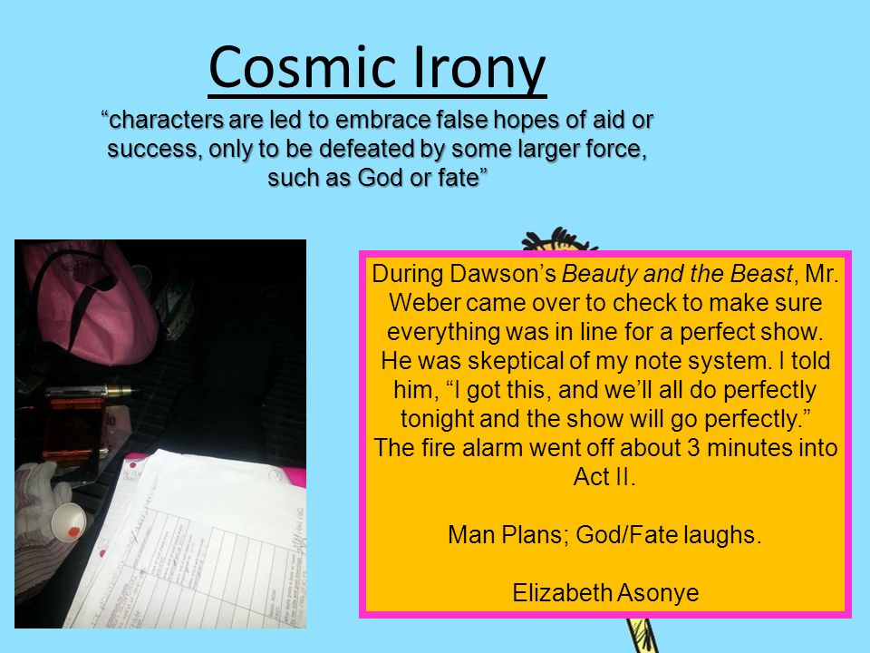 cosmic irony definition