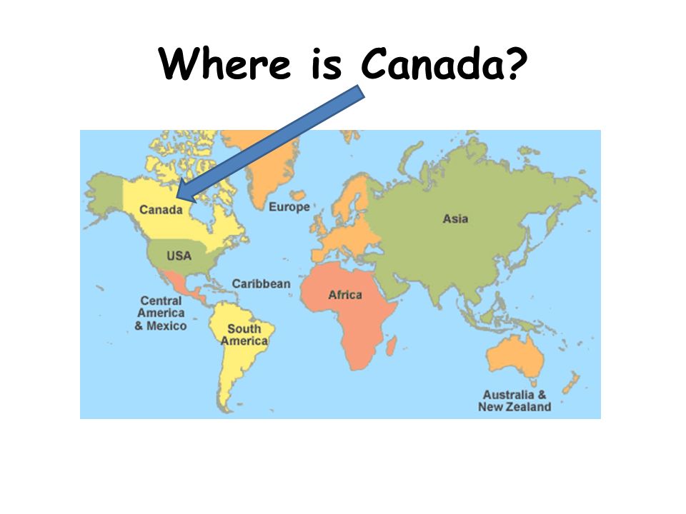 Here is where Canada is located. 