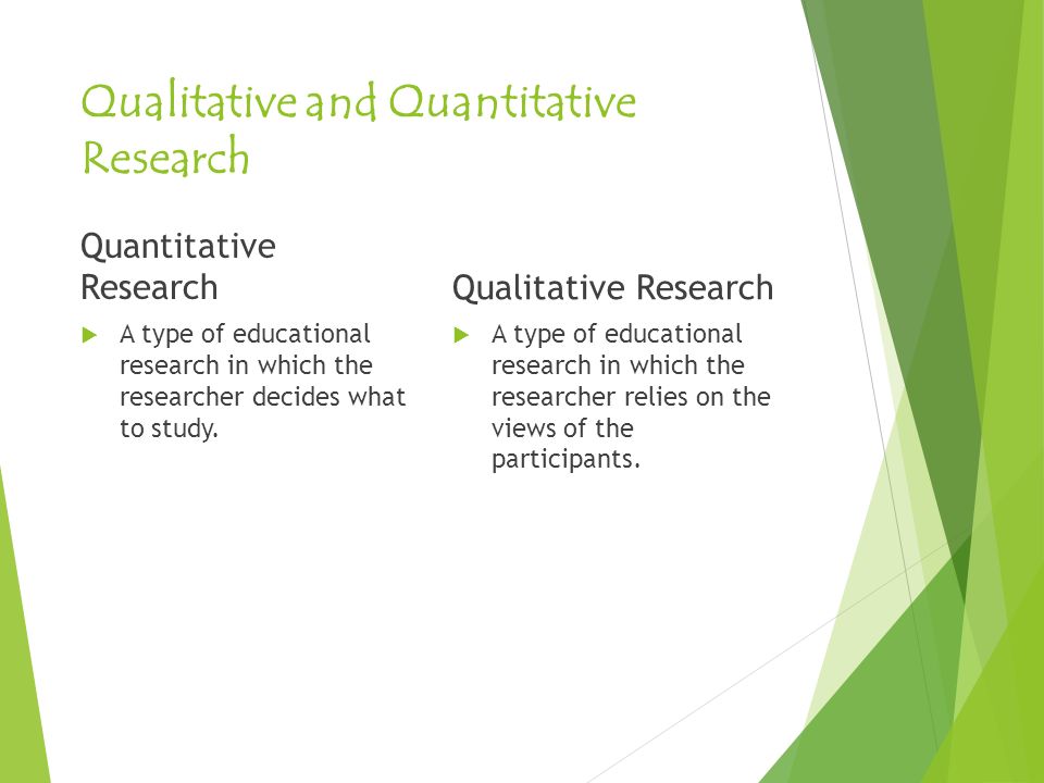 Comparison Chart Of Qualitative And Quantitative Research