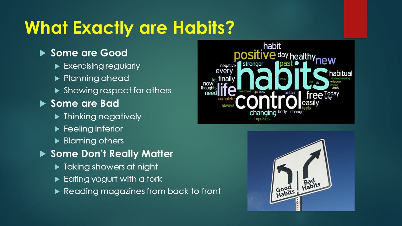 What Exactly are Habits