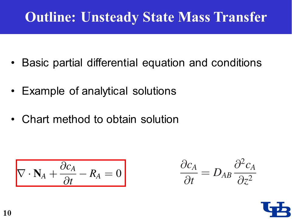 Heat and Mass Transfer) Lecture 17: Unsteady-State Diffusion - ppt download