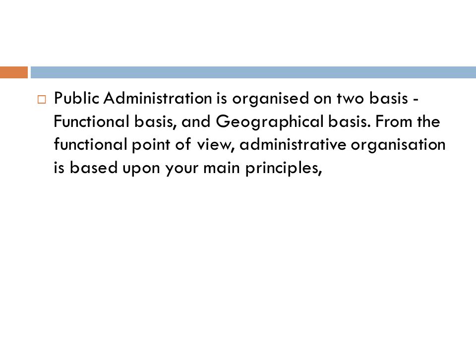 aspects of public administration