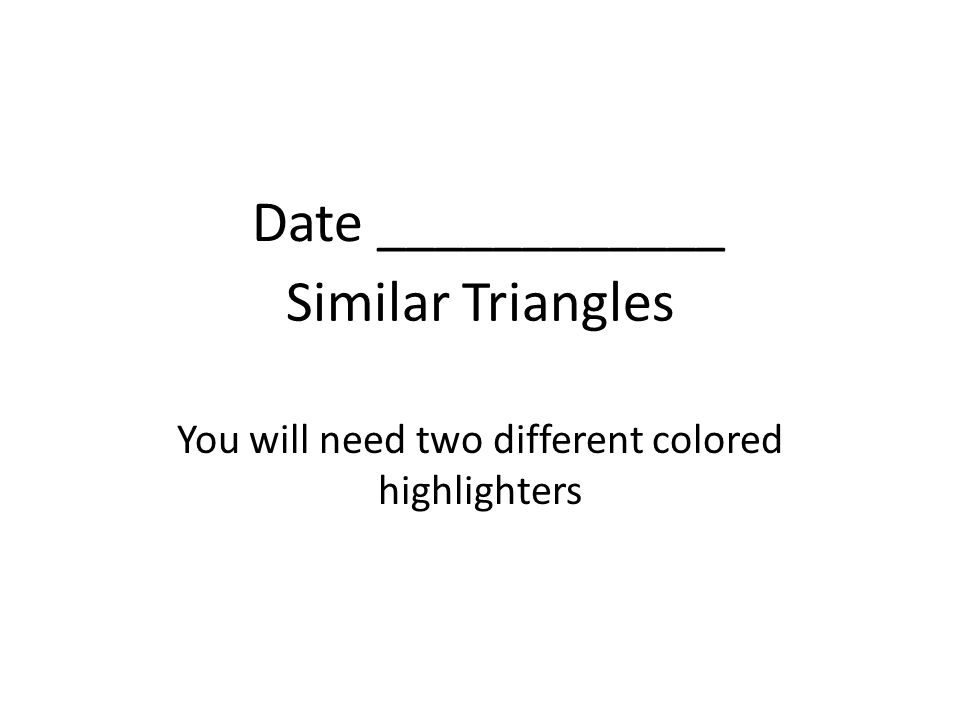 You will need two different colored highlighters