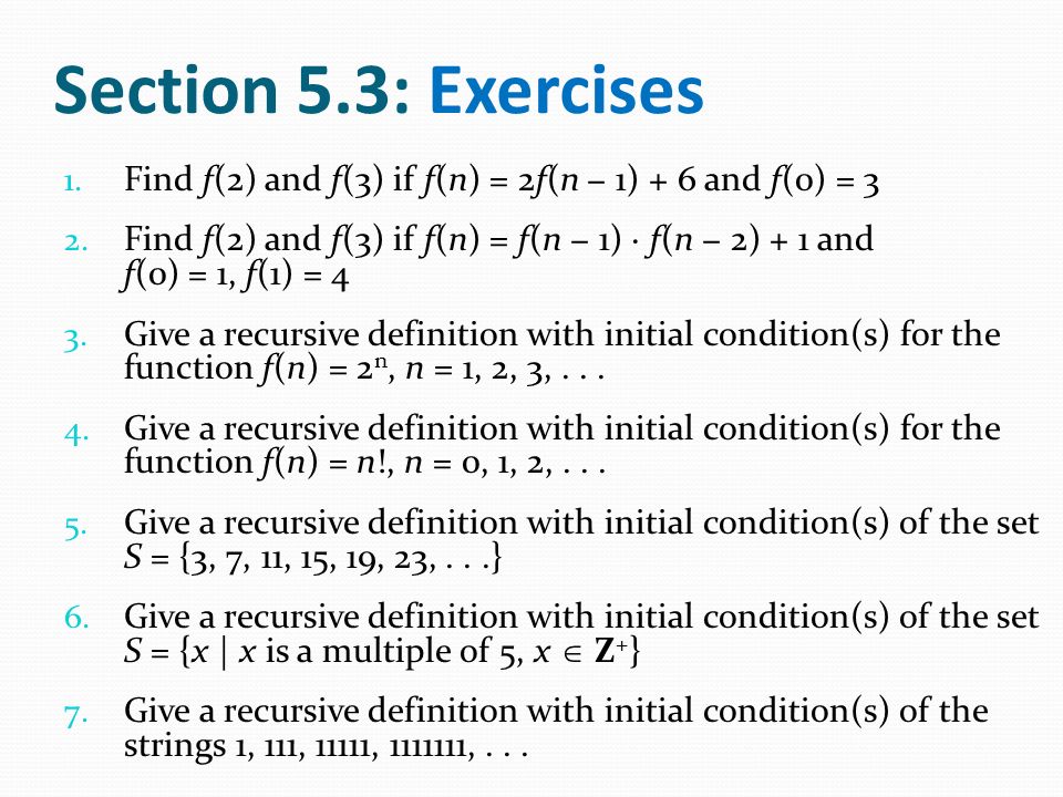 Cs 103 Discrete Structures Lecture 13 Induction And Recursion 1 Ppt Video Online Download