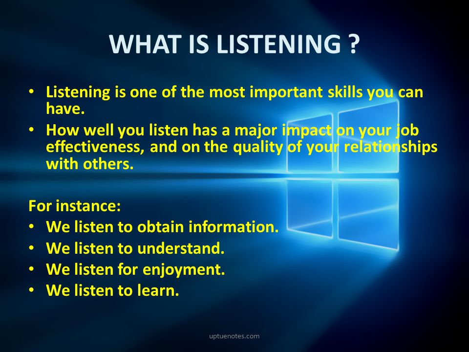 Listening Skills Ppt Video Online Download