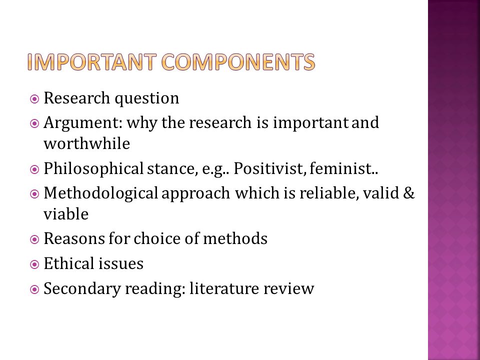 components of research proposal