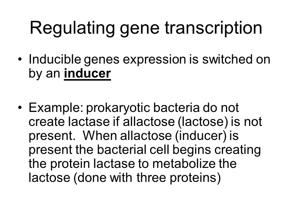 Regulating gene transcription