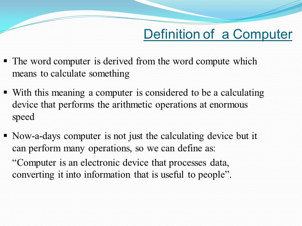 Introduction to Computer - ppt download