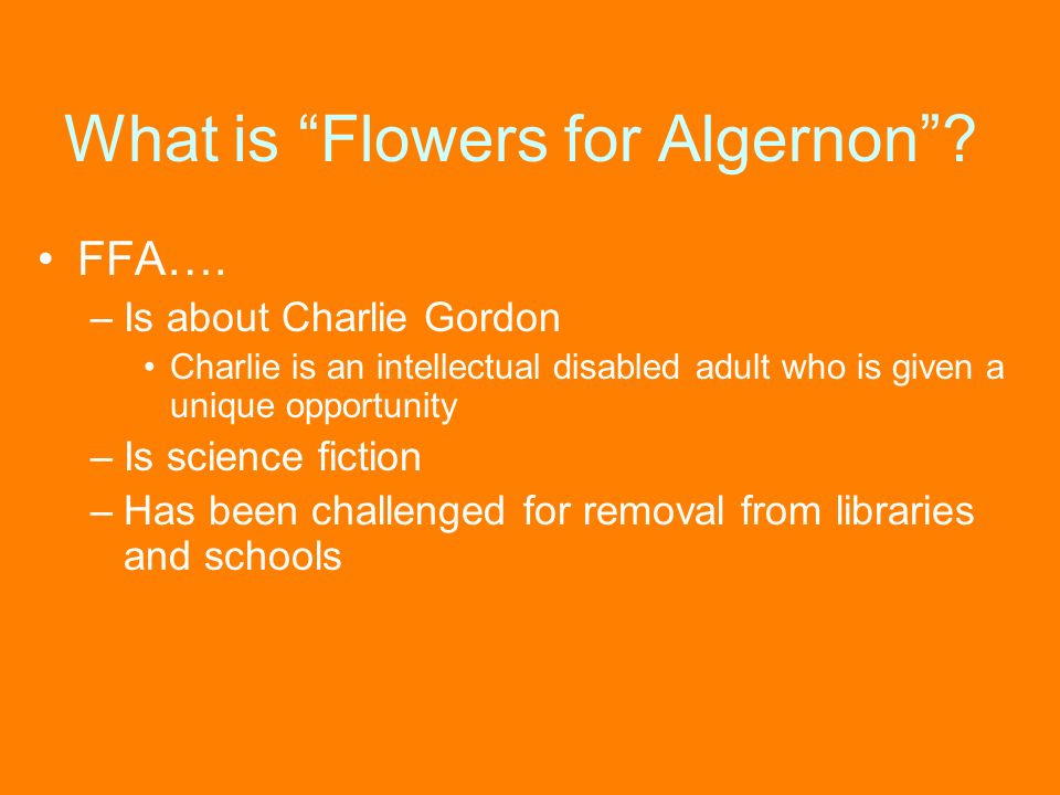 flowers for algernon introduction
