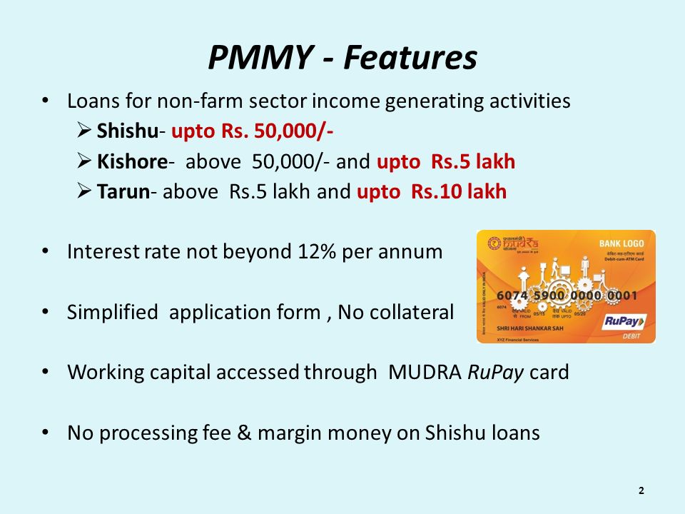 Pradhan Mantri Mudra Yojana (PMMY) - ppt video online download