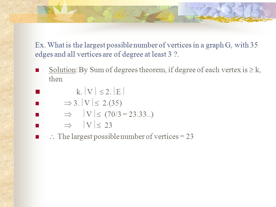 Graph Theory And Applications Ppt Download