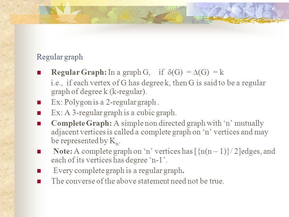 Graph Theory And Applications Ppt Download