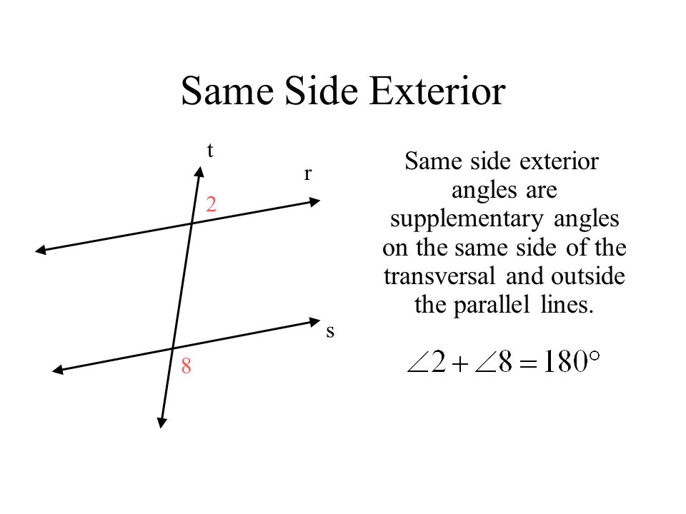 Transversal And Parallel Lines Ppt Video Online Download