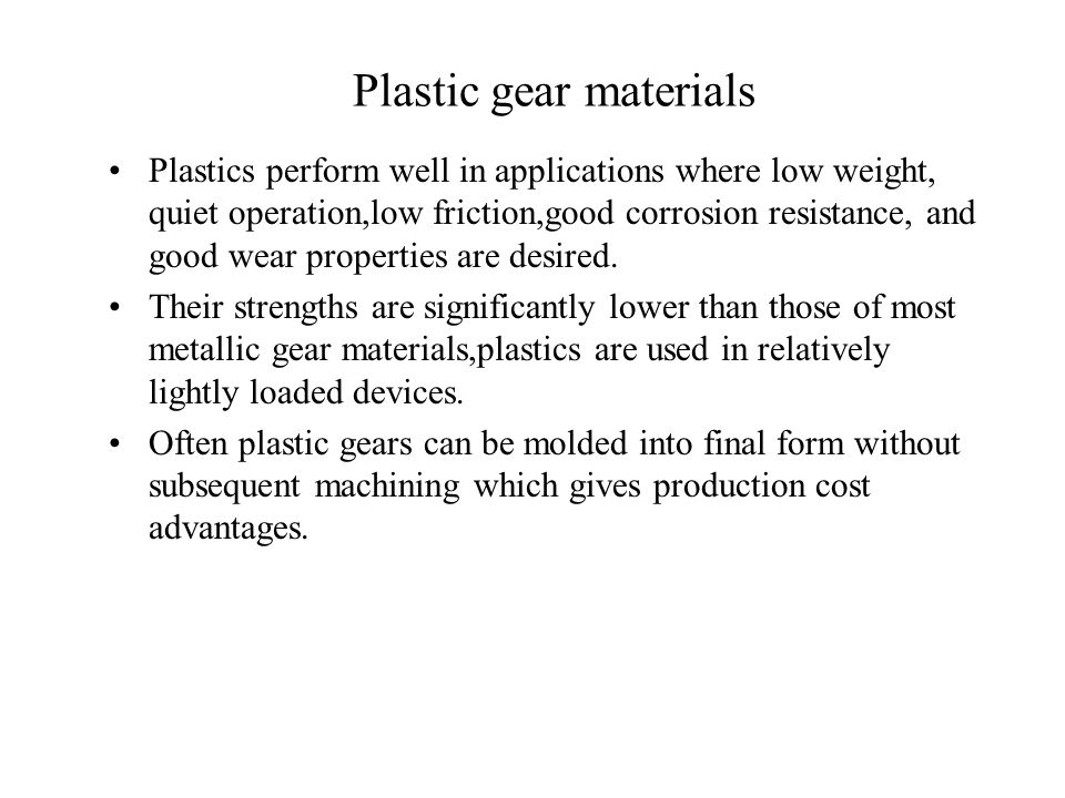 Plastic Gears: Design, Materials, Types, Advantages, and Disadvantages