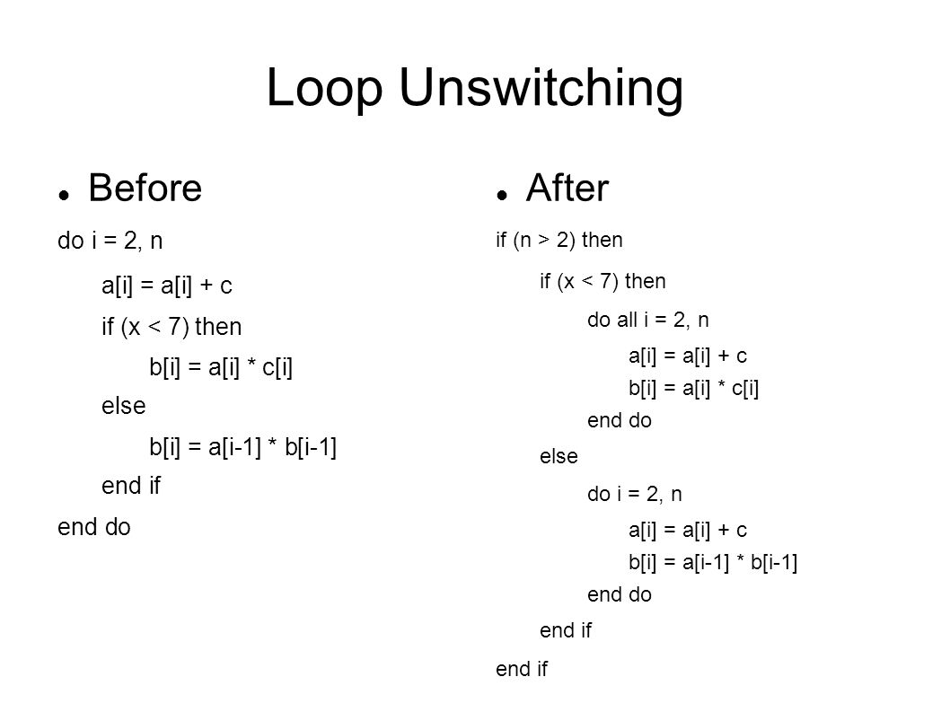 Ece 1754 Loop Transformations By Eric Laforest Ppt Download