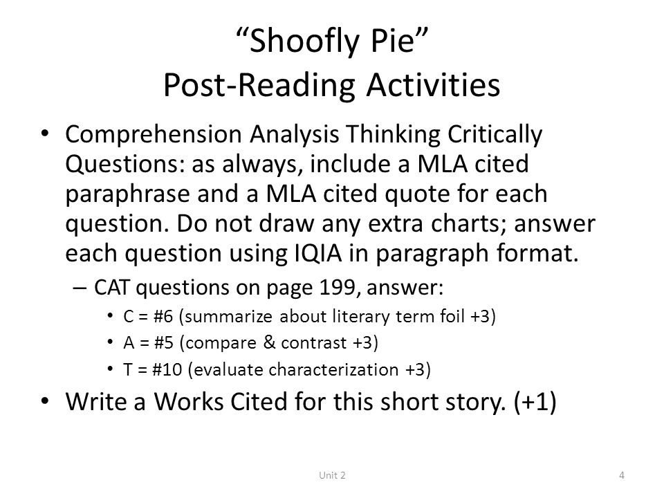 shoofly pie story summary